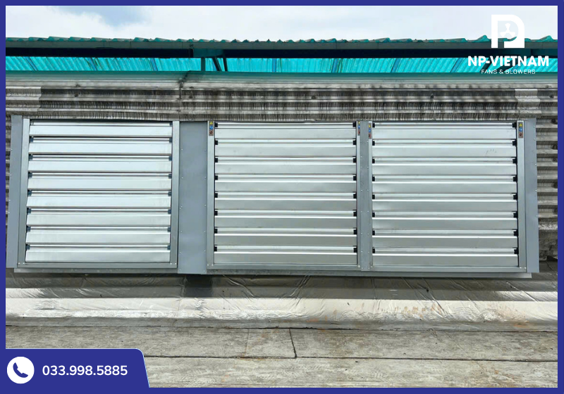 Quạt công nghiệp vuông NAKO được đưa vào sử dụng tại nhiều nhà xưởng