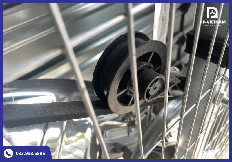 Bành tỳ nhựa cao su sử dụng trong quạt hút công nghiệp inox