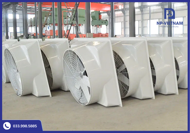 Kho xưởng NP Việt Nam luôn sẵn hàng quạt hút mùi composite