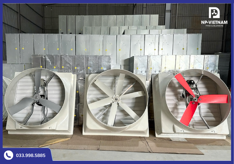Một số loại cánh quạt hút phổ biến tại NP Việt Nam được khách hàng tin dùng