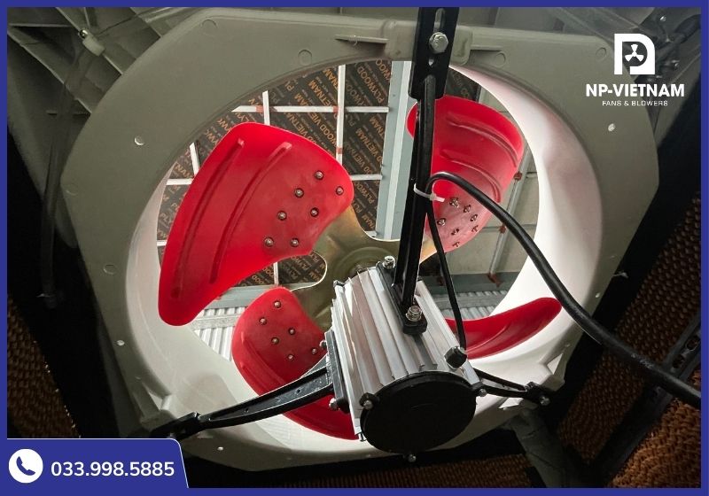 Cấu tạo motor bên trong máy làm mát công nghiệp NAKO