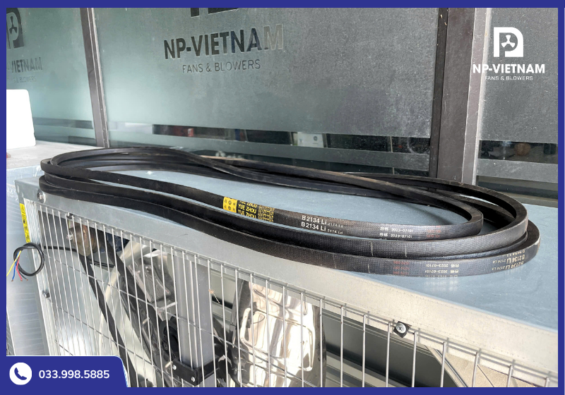 Dây Curoa quạt hút công nghiệp với đa dạng kích cỡ tại kho NP Việt Nam