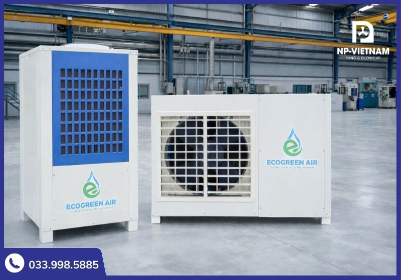Điều hòa công nghiệp cho nhà xưởng ECO-10GC có thể thay thế hoàn toàn điều hào trung tâm cũ