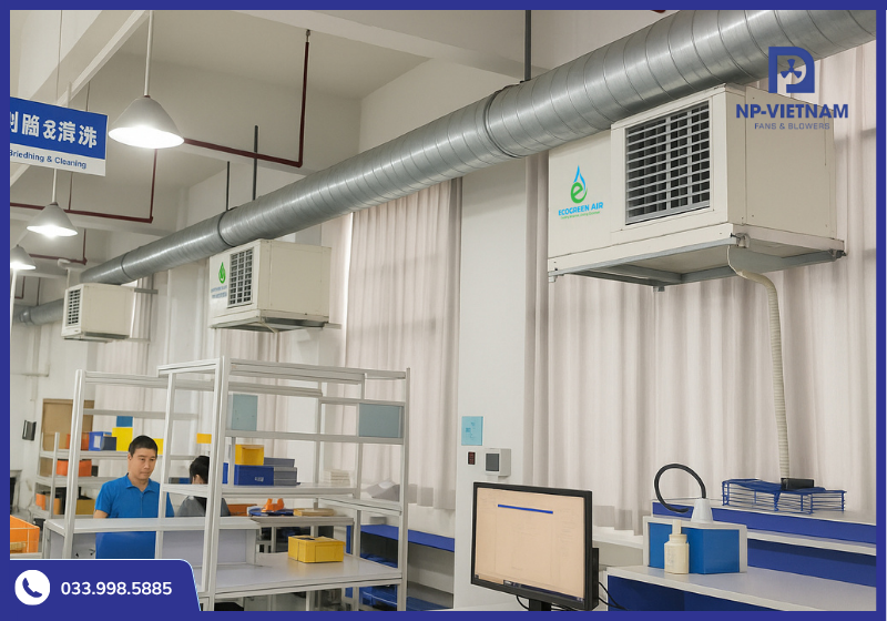 Điều hòa công nghiệp cho nhà xưởng ECO 10GC được tin tưởng sử dụng tại các khu công nghệ cao