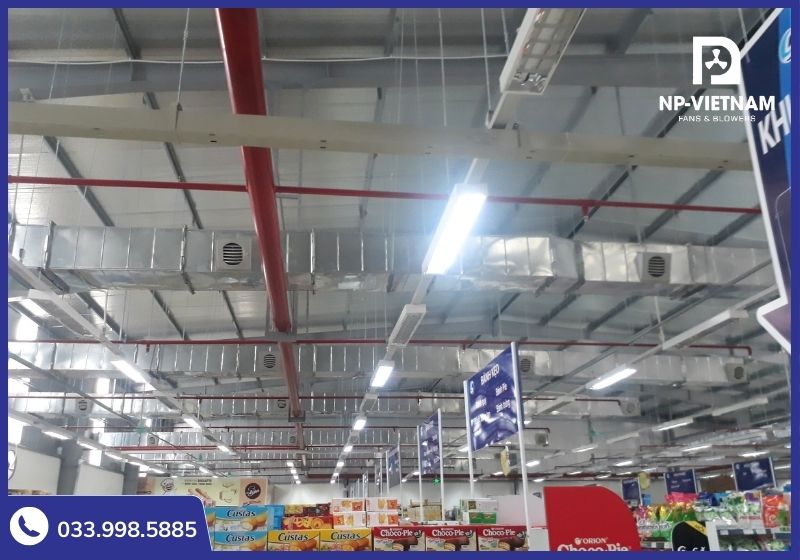 Hệ thống dẫn gió của NAKO Air cooler 25000 giúp phân phối khí mát đồng đều