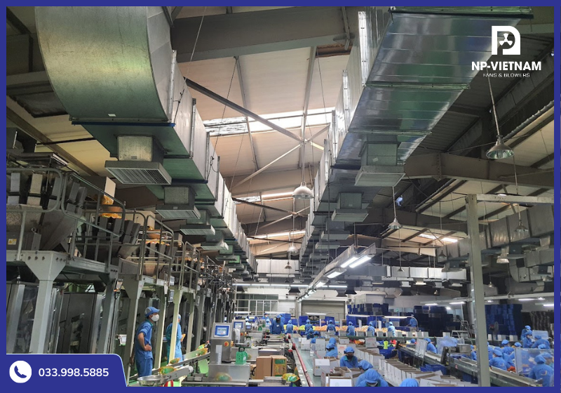 Hệ thống ống gió, cửa gió giúp phân phối luồng không khí sạch, tươi mới đến từng khu vực