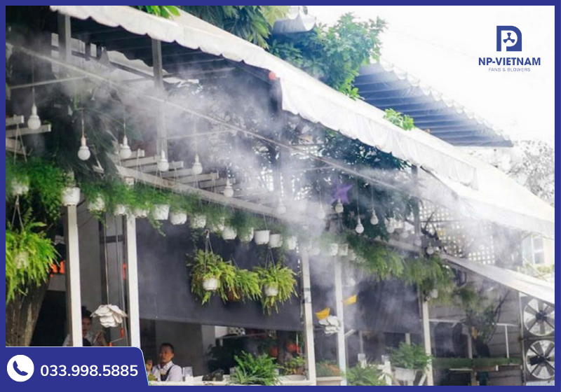 Làm mát bằng hệ thống phun sương