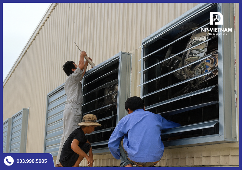 Kiểm tra tốc độ gió và độ ồn sau khi lắp