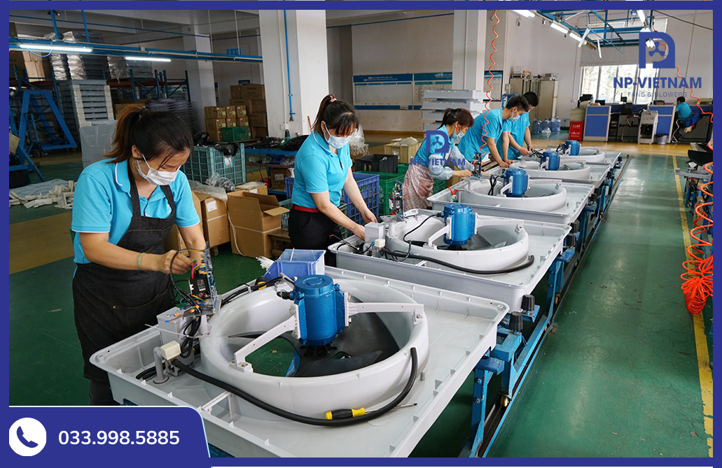 Xưởng lắp ráp máy làm mát Keruilai