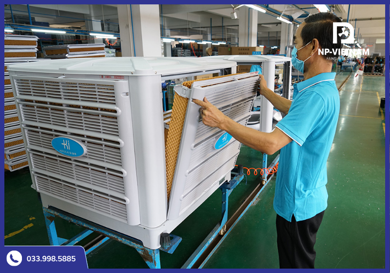 Kho hàng máy Keruilai Air Cooler của NP Việt Nam