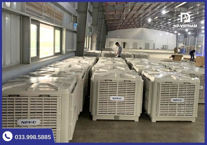 Kho hàng máy làm mát NAKO 25000 thổi xuống