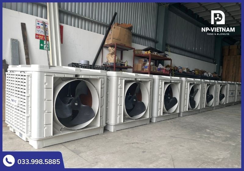 Kho hàng máy làm mát 25000 hướng thổi ngang của NP Việt Nam