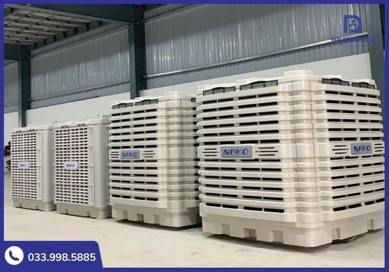 Kho hàng NP Việt Nam luôn sẵn số lượng lớn máy làm mát Nako, Keruilai phục vụ dự án và bán lẻ giá tốt
