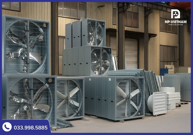 Tổng kho quạt thông gió nhà xưởng NAKO của NP Việt Nam