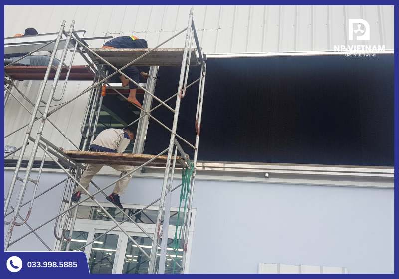 NP Việt Nam thi công lắp đặt khung dàn lạnh cho đối tác