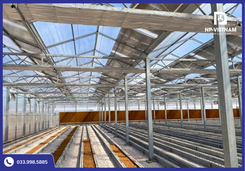 Khung tấm làm mát nhôm được ứng dụng trong nhà kính nông nghiệp công nghệ cao