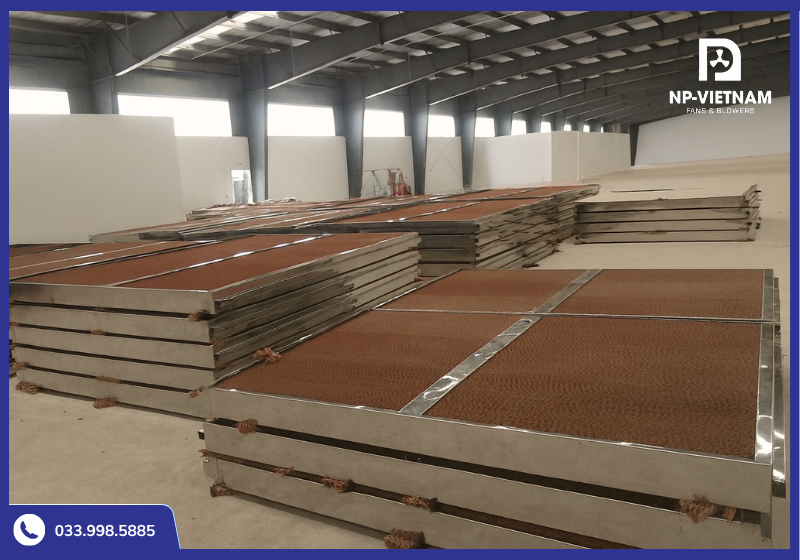 Khung cooling pad inox có độ bền cao, được ứng dụng nhiều trong thực tế