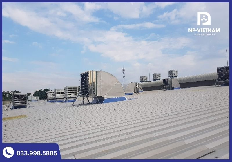 Quạt có khả nang chống ăn mòn cao nên có thể lắp đặt ở những khu vực có thời tiết thất thường