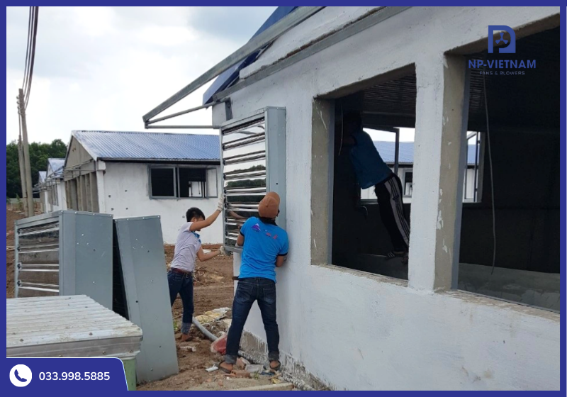 Thi công lắp đặt hệ thống thông gió nhà xưởng theo đúng thiết kế