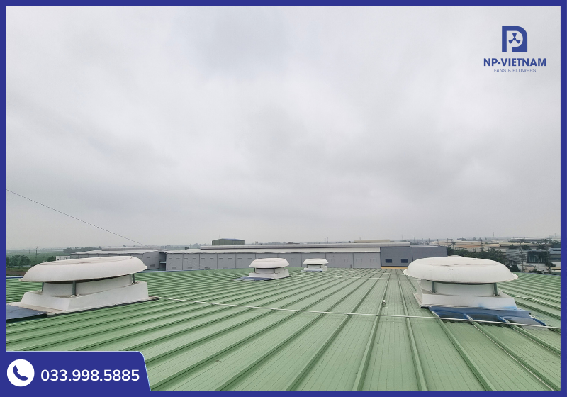 Lắp dặt quạt thông gió mái là phương pháp hút khi nóng lý tưởng mà không ảnh hưởng đến kết cấu công trình