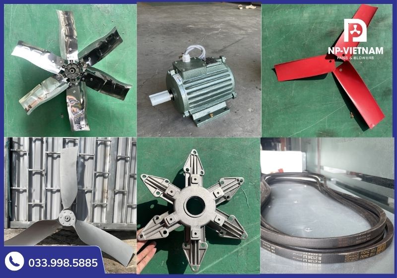 NP Việt Nam luôn sẵn hàng linh kiện cho các thiết bị quạt hút công nghiệp