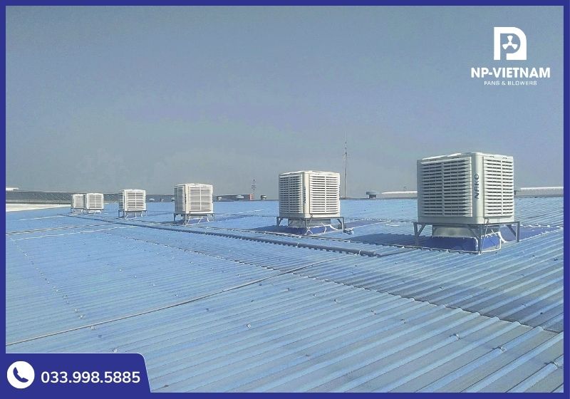 Máy làm mát không khí trong môi trường công nghiệp được đánh giá rất cao về tác dụng thông gió, làm mát