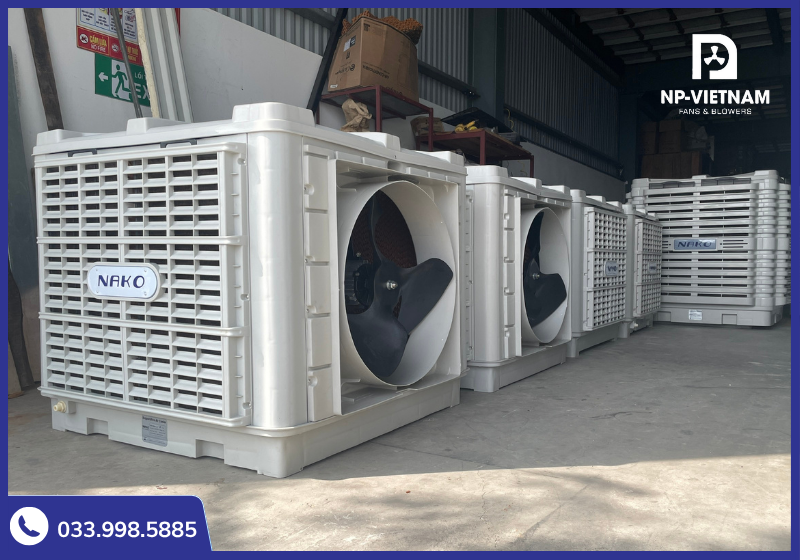 Kho hàng máy làm mát 25000 hướng thổi ngang của NP Việt Nam