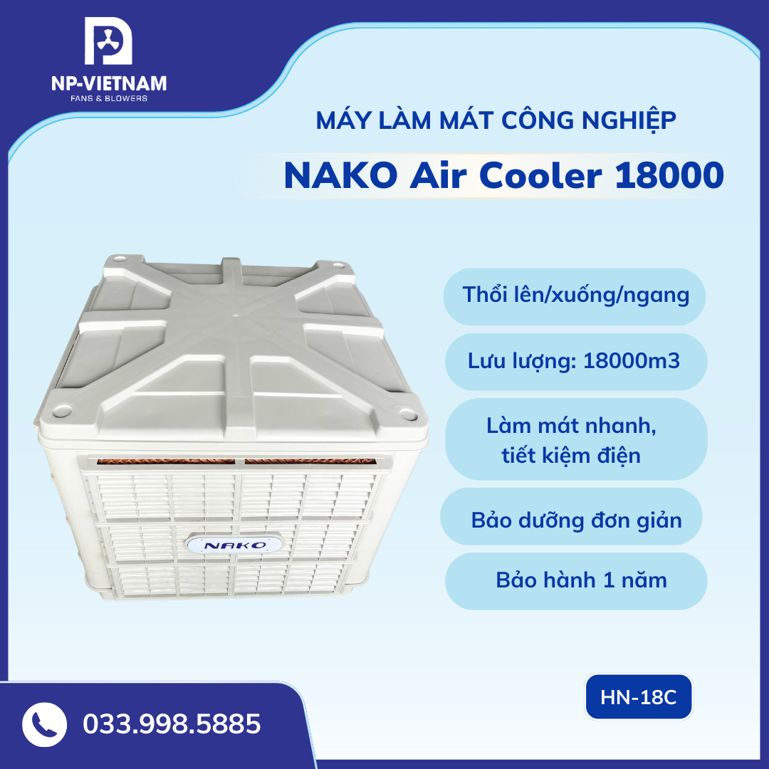 Máy làm mát công nghiệp NAKO Air Cooler 18000