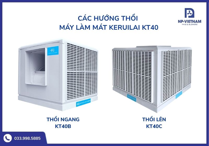 Hai hướng thổi chính của máy Keurilai KT40