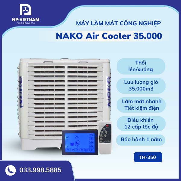 Máy làm mát NAKO Air Cooler 35000 thổi lên/xuống