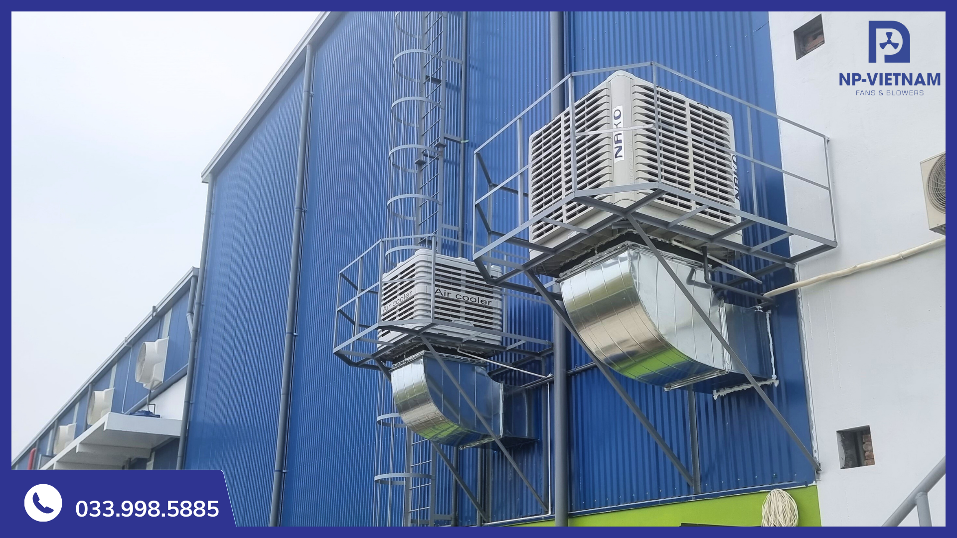 Máy làm mát không khí được ưu tiên lựa chọn trong thông gió làm mát ngành công nghiệp