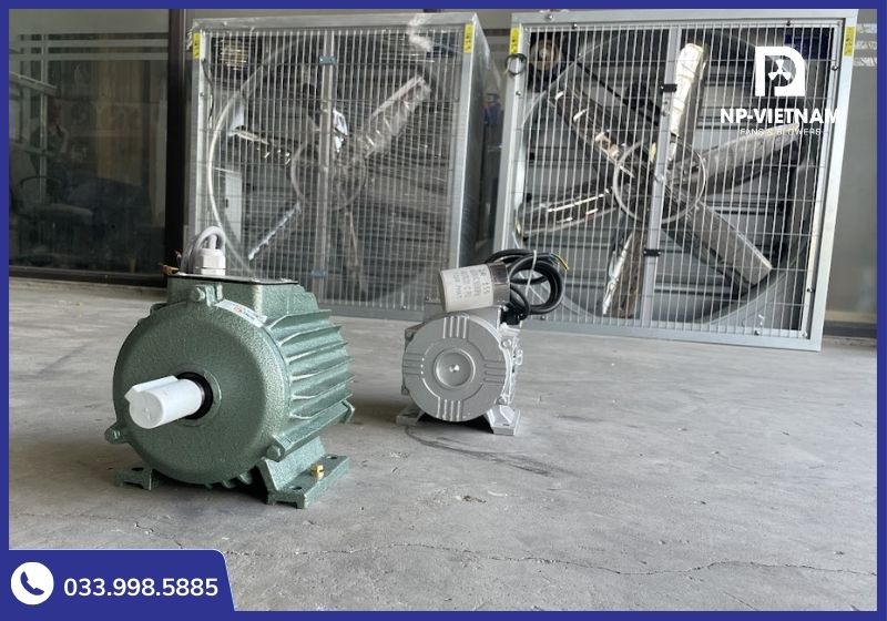 Quạt thông gió NAKO sử dụng motor lõi đồng 100% giúp tăng độ bền cho thiết bị