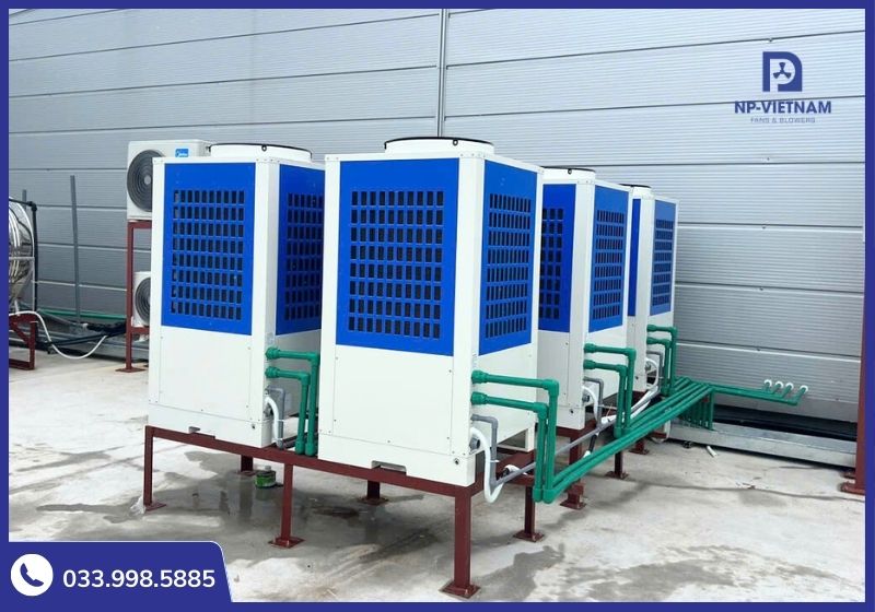 Thiết kế chống nước của dàn giải nhiệt cho phép đặt ngoài trời