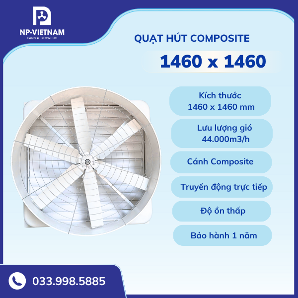Quạt hút Composite trực tiếp NAKO RTA-1460