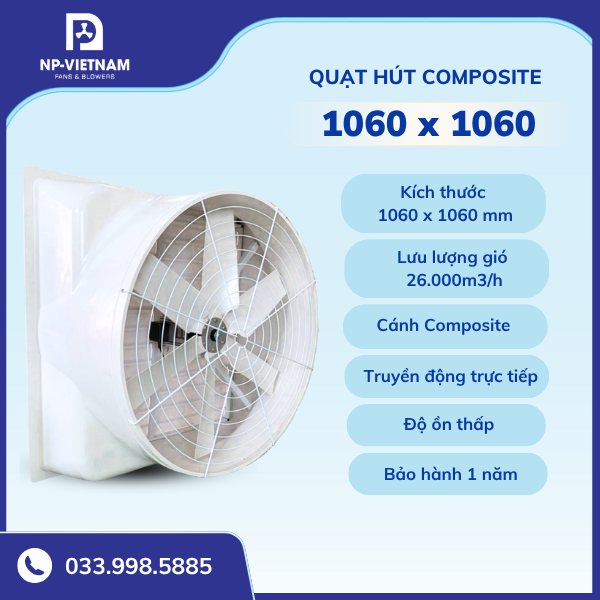 Quạt hút Composite trực tiếp NAKO RTA-1060