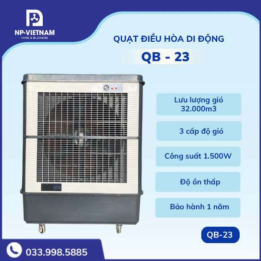 Quạt điều hòa hơi nước QB-23