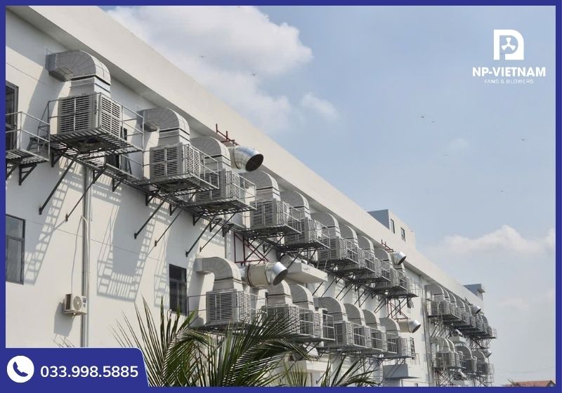 Top 5 quạt hơi nước công suất lớn cho nhà xưởng 500m2