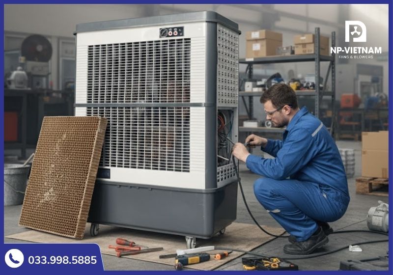 Có nhiều nguyên nhân dẫn đến tình trạng quạt hơi nước đang chạy tự nhiên tắt