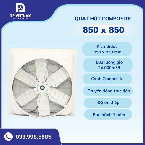 Quạt hút Composite trực tiếp NAKO RTA-850