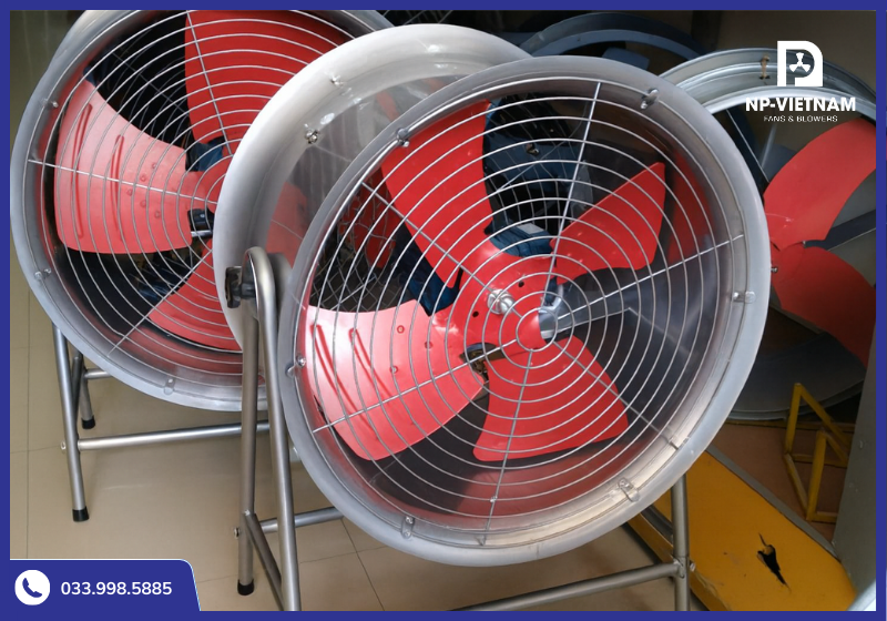 Quạt hút Đà Nẵng dạng tròn chuyên dùng cho hệ thống ống gió và hút cục bộ.