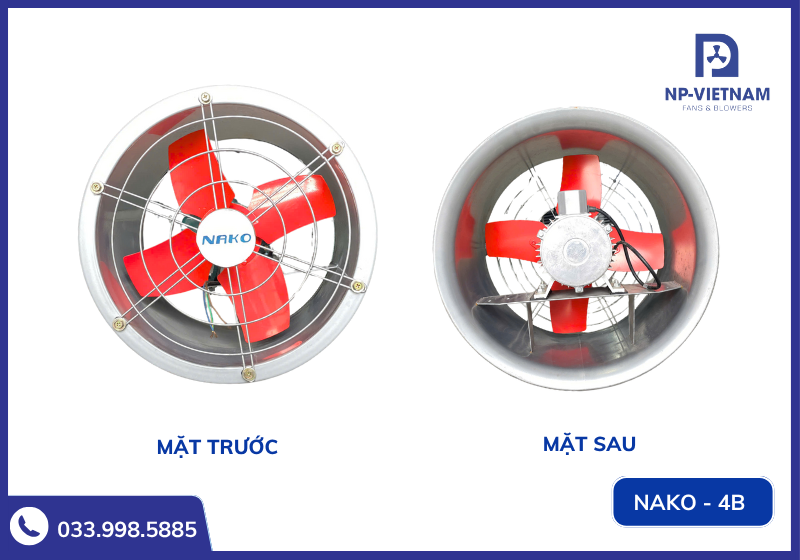 Mặt trước và mặt sau của sản phẩm