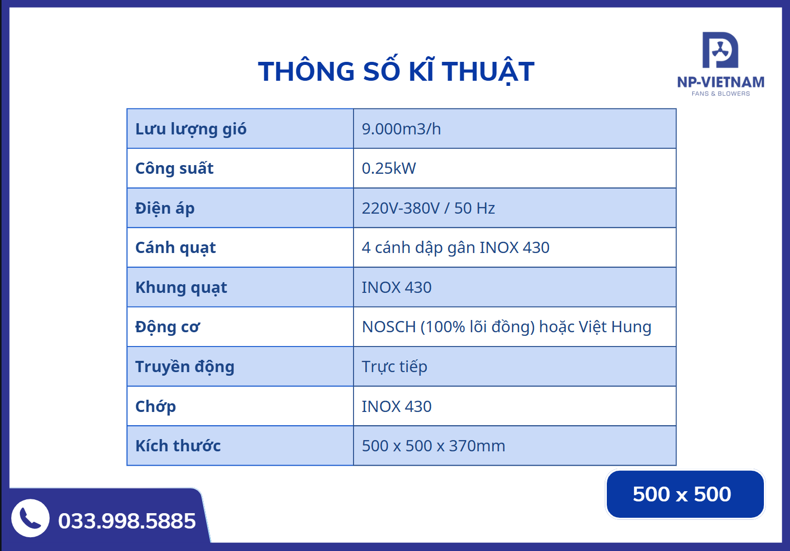 Thông số kích thước chi tiết của sản phẩm