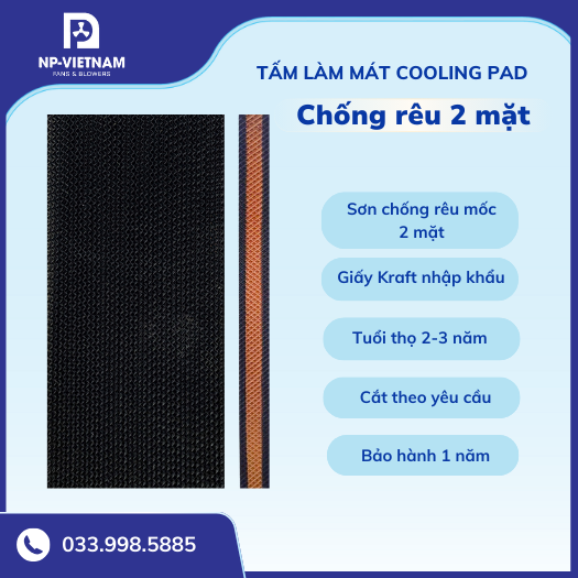 Tấm làm mát chống rêu 2 mặt HAFUJI