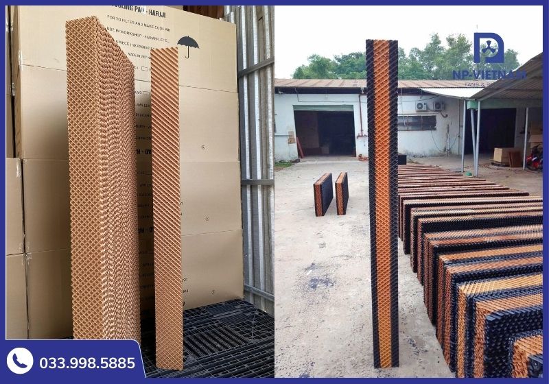 Tấm làm mát HAFUJI do NP Việt Nam sản xuất với phiên bản chống rêu bền bỉ, giúp làm mát sâu và lọc bụi hiệu quả