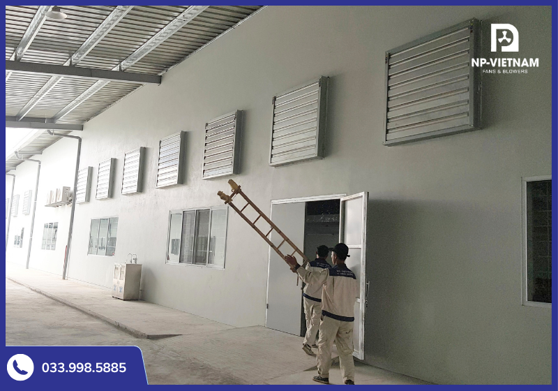 Cần lưu ý đặc biệt khi thi công quạt hút công nghiệp