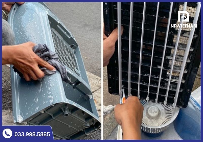 Thuê dịch vụ vệ sinh quạt hơi nước chuyên nghiệp giúp bạn đỡ mất công sức